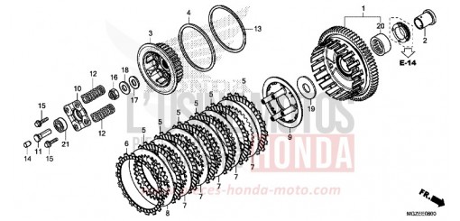 EMBRAYAGE CB500FAD de 2013